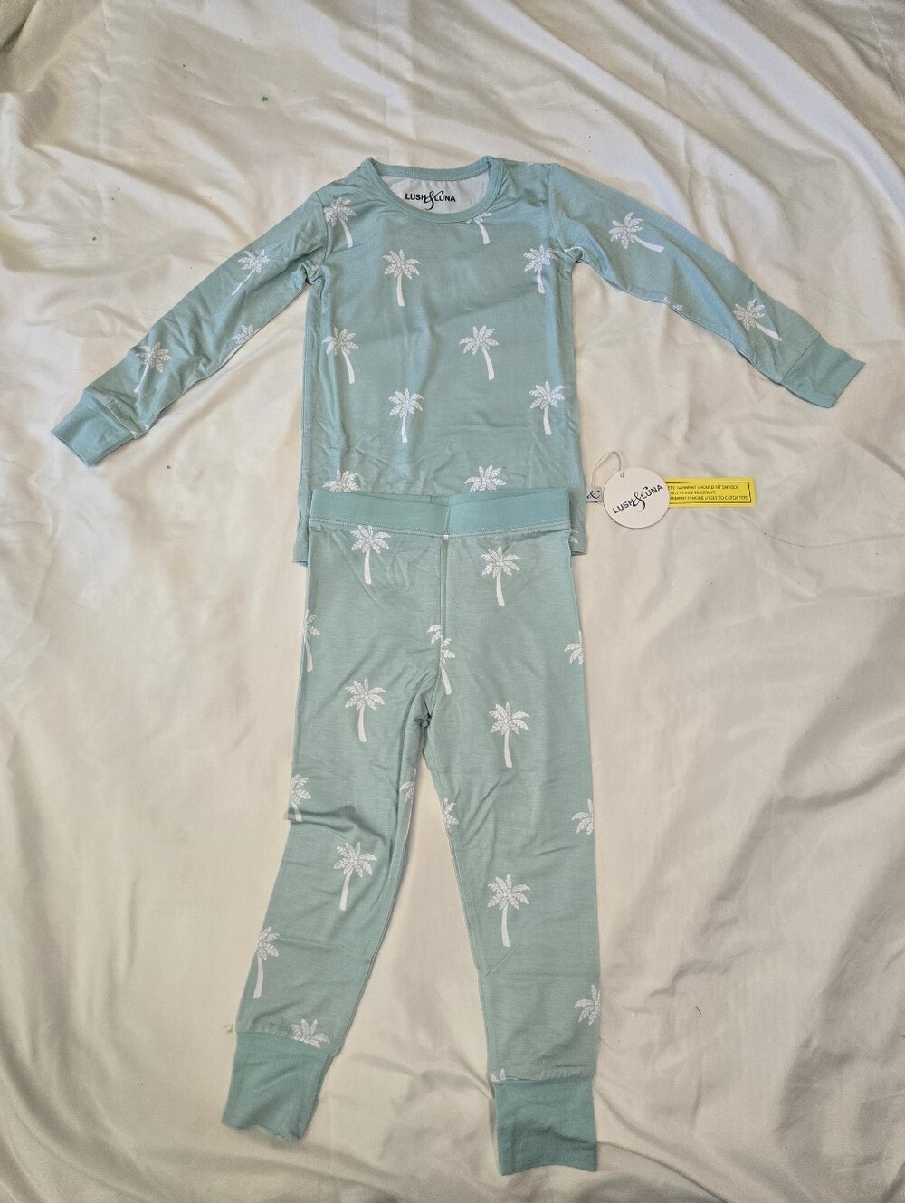 NWT Lush & Luna Kids BAMBOO Long Sleeve Pajama Set 4T